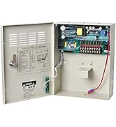 EVERSECU 9 Channel 12V 5Amp DC Metal Boxed Cabinet Regulated UPS Power Supply Unit with Backup Ba...