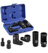 WORKPRO 6PCS O2 Oxygen Sensor Socket, Automotive 3/8