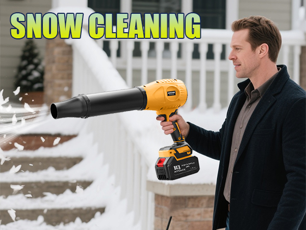 electric leaf blower for snow cleaning