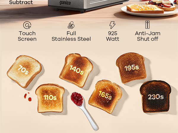 digital toaster touchscreen 6 browning