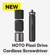 HOTO PixelDrive Electric Screwdriver, Smart Display, 6 Torque Settings, 0.5 to 6 N·m, 1/4'' Hex 3...