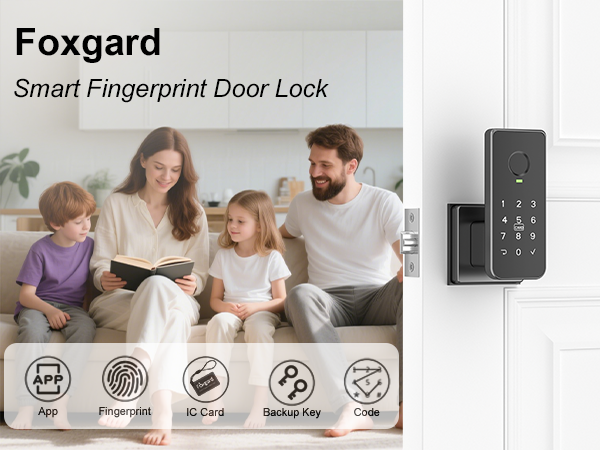fingerprint door lock with keypad