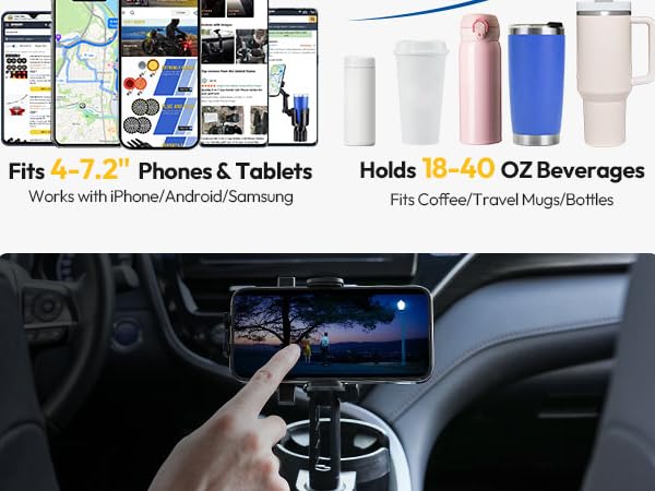 car cup holder phone mount