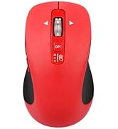 CITLLA Wireless Bluetooth Mouse (USB + BT1 + BT2), Full Size, 4-Way Scrolling, Multi-Device Silen...