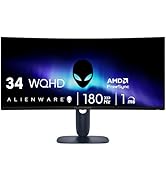 Alienware 34 Curved Gaming Monitor – AW3425DWM - 34-inch WQHD 180Hz 1ms Display, 1500R, AMD FreeS...