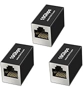 Jadaol [UL Listed] RJ45 Coupler 10Gbps Shielded, Gold-Plated Contacts, Aluminum Alloy Inline Ethe...