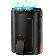 2024 AI Portable Fan Rechargeable, 4 Speeds 6600RPM Strong Airflow, Personal Waist Fan with up to...