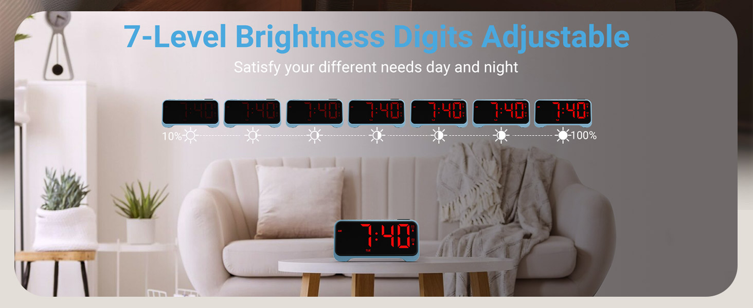 clock for bedroom kids alarm clock