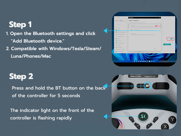 Bluetooth game controller