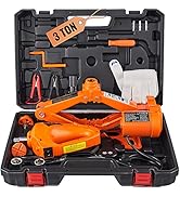 VEVOR Electric Car Jack, 3 Tons /6600 lbs 12V Electric Scissor Jack with Electric Impact Wrench, ...