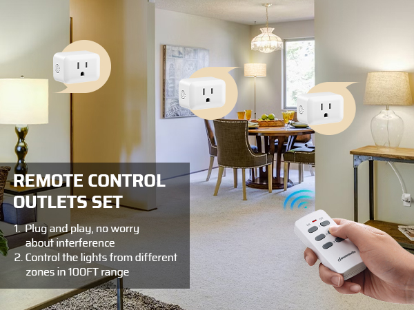 wireless remote control outlet