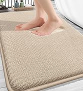 OLANLY Thick Memory Foam Bath Mat Rug 30x20, Extra Soft Absorbent Bathroom Rug, Quick Dry Bath Ma...
