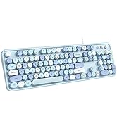 Dilter Wired Keyboard, Full-Sized Typewriter Keyboards, USB Plug and Play Office Keyboard with Nu...