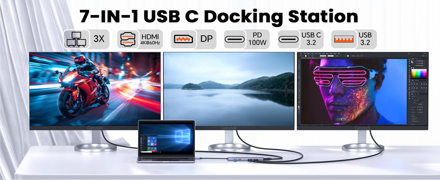 7-IN-1 USB C Docking Station