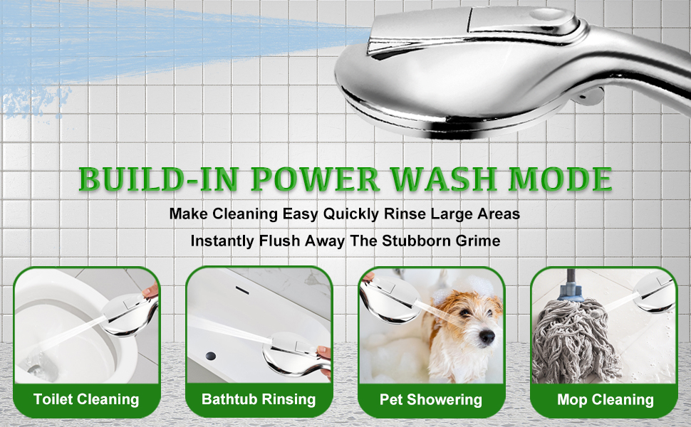 shower heads with handheld spray combo