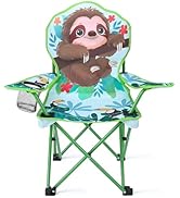 KABOER Kids Outdoor Folding Lawn and Camping Chair with Cup Holder and Carrying Bag, Children's C...