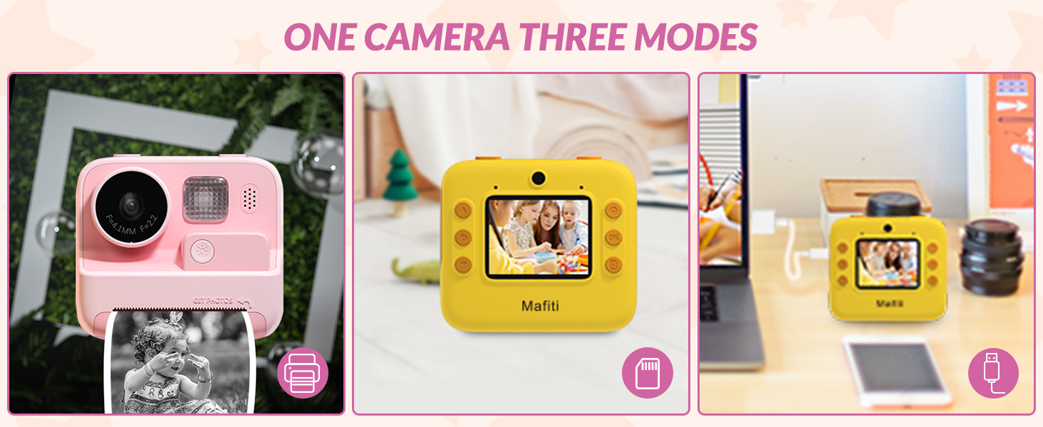 One camera,three modes