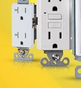 Faith 15A GFCI Outlet, Non-Tamper-Resistant GFI Duplex Receptacle with LED Indicator, Self-Test G...