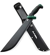 FLISSA Machete, 11'' Sharp Machete for Yard Work, Ergonomic Air Tech Handle and Lightweight Sheat...