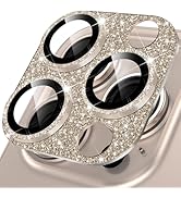 YWXTW for iPhone 16 Pro/iPhone 16 Pro Max Camera Lens Protector, [New Glitter Design] Full Bling ...