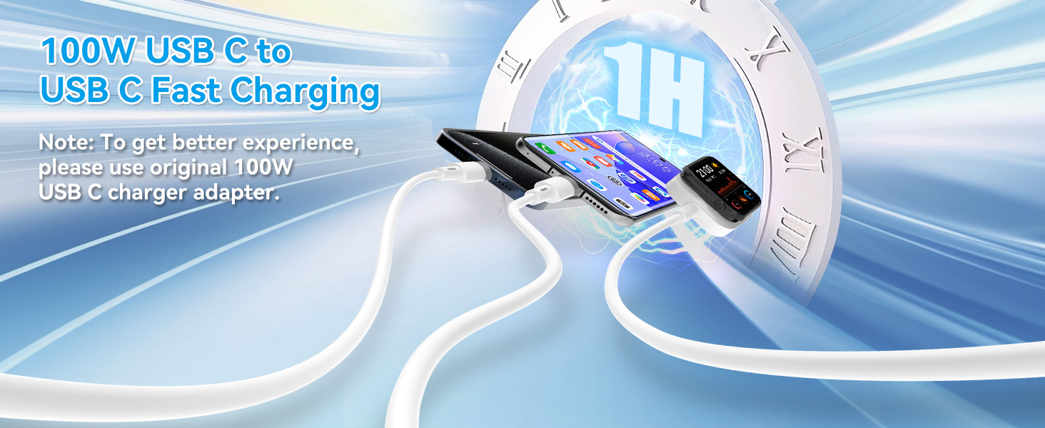 USB C fast charging cable