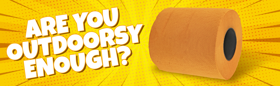 Fairly Odd Novelties Blaze Orange Novelty Toilet Paper