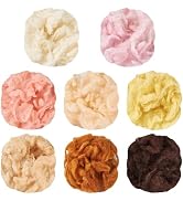 Sparkeads Wool Roving Yarn for Needle Felting Curly Soft Fibre Wool Supplies for DIY Hand Spinnin...