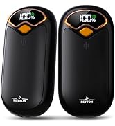 Hand Warmers Rechargeable - Electric Hand Warmer Rechargeable 2 Pack, LED Digital Display, 4 Heat...