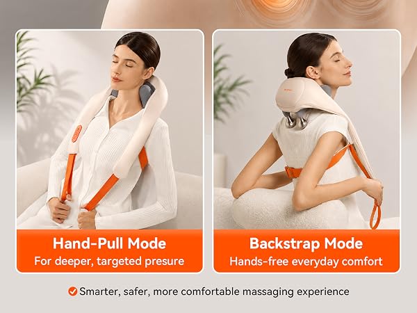 IKEEPFIT neck massager with heat cordless for deep tissue relief for car office home wireless