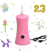 AXHJ Electric Air Balloon Pumps, Portable Balloon Inflators Blower Machine for Long Balloons, Foi...