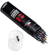 WA Portman 24 Piece Colored Pencil Set - 24 Pack of Coloring Pencils - Colored Pencils with Sharp...