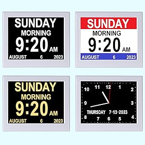 digital day clock