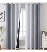 Estelar Textiler Grey and Greyish White Blackout Curtains &amp; Drapes for Bedroom,Thermal Insulated ...