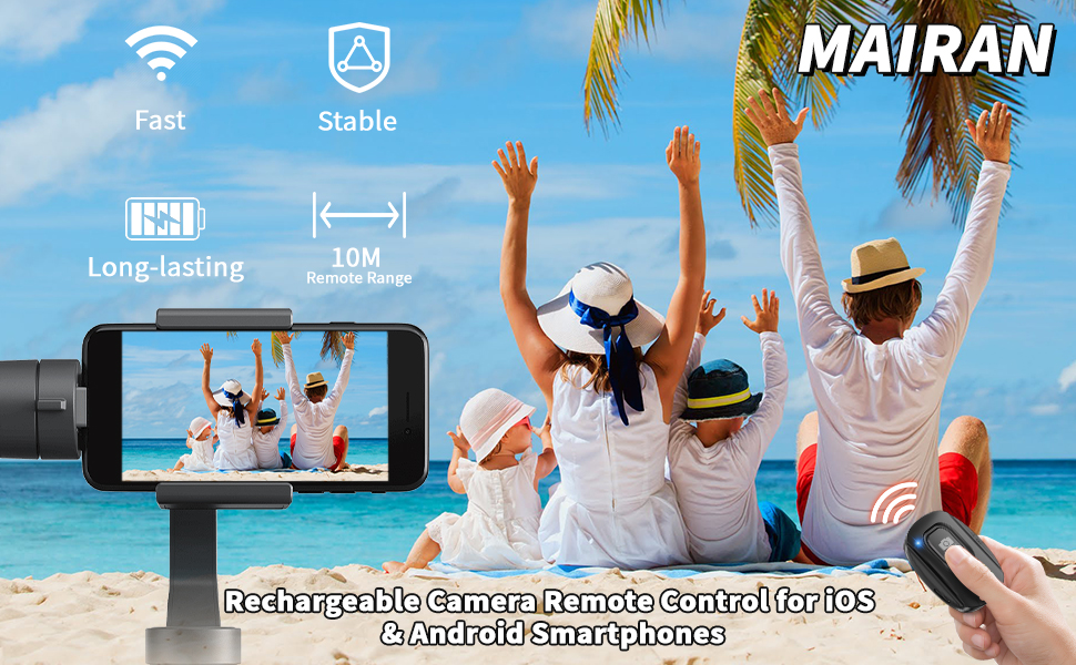 Rechargeable Wireless Camera Remote Shutter