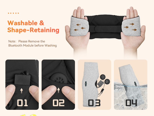 eye mask with bluetooth headphones