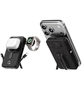 Q Magnetic Wireless Portable Charger 10,000mAh, Travel Essentials Power Bank with Built-in Cables...