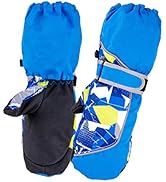 Azarxis Kids Winter Warm Gloves, Cold Weather Windproof Thermal Gloves for Boys &amp; Girls