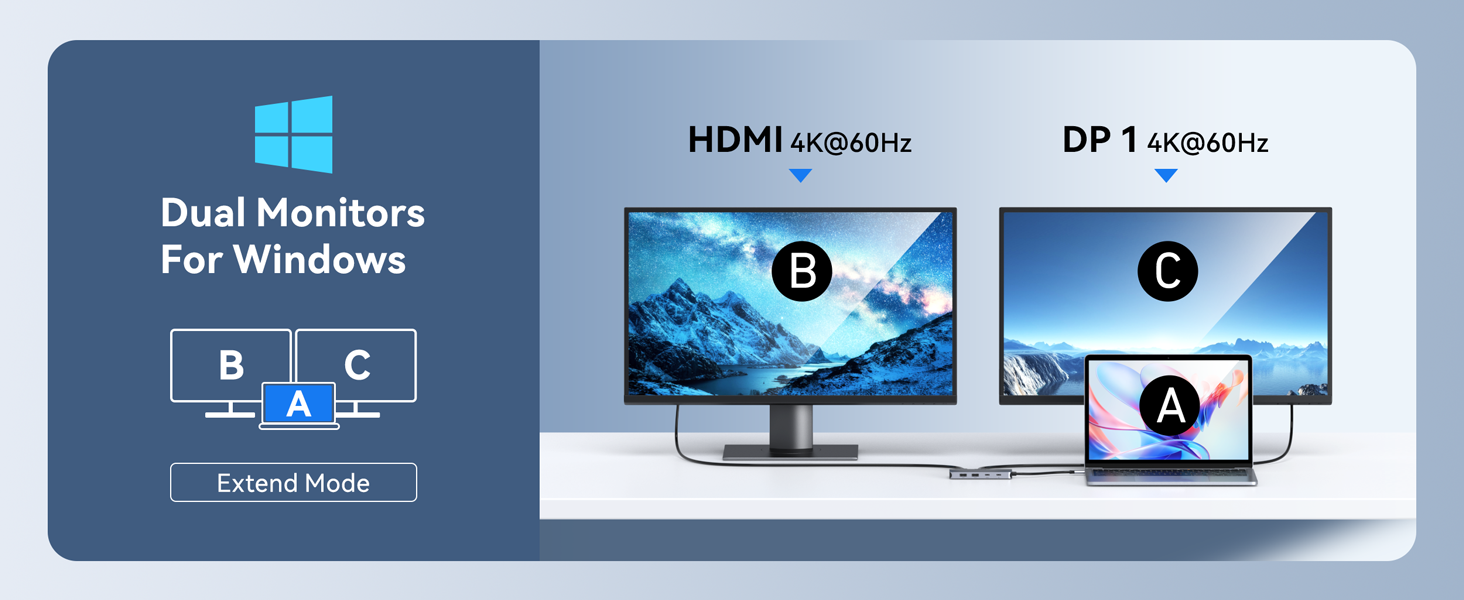 usb c docking station dual monitor