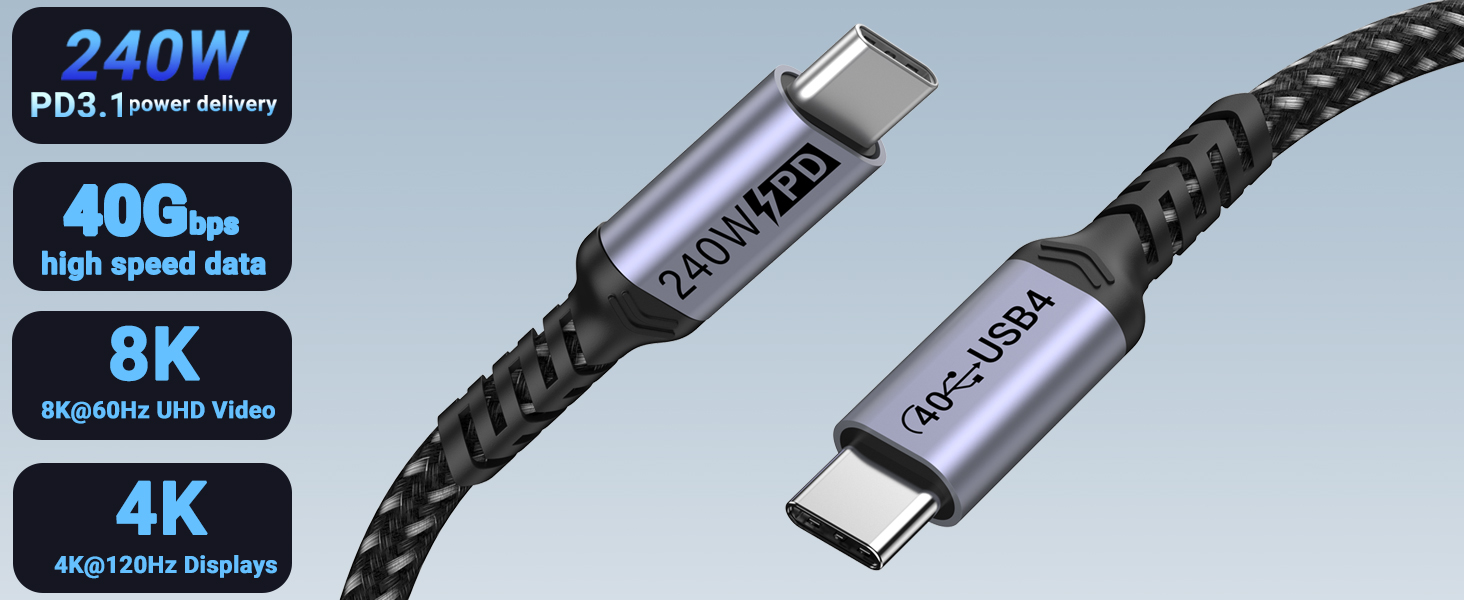 usbc to usbc cable 240w