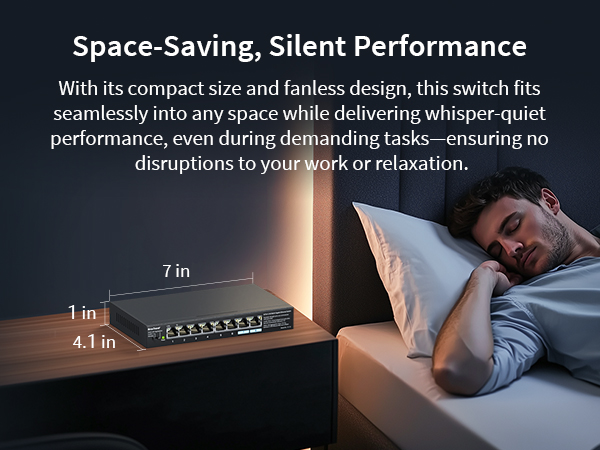 2.5G Ethernet Switch Features a Compact Size and Fanless Design