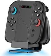 Svetaecho 2 in 1 Charger Station with Joypad Hand Grip Compatible with Nintendo Switch 2 Joy Con ...
