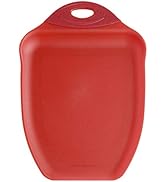 Dexas Chop &amp; Scoop Cutting Board, 9.5 by 13 inches, Solid Red (322-J1795)