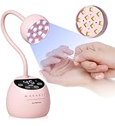 Makartt UV LED Nail Lamp - Gooseneck UV Light for Gel Nails Cherie Cordless USB 39mW/cm² Gel Lamp...