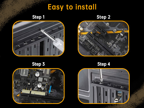 usb c pcie card installation process