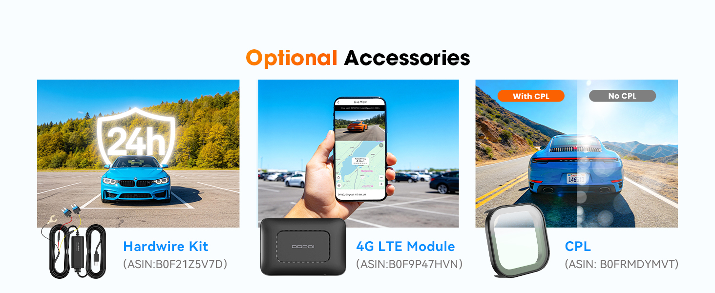 dashcam accessories