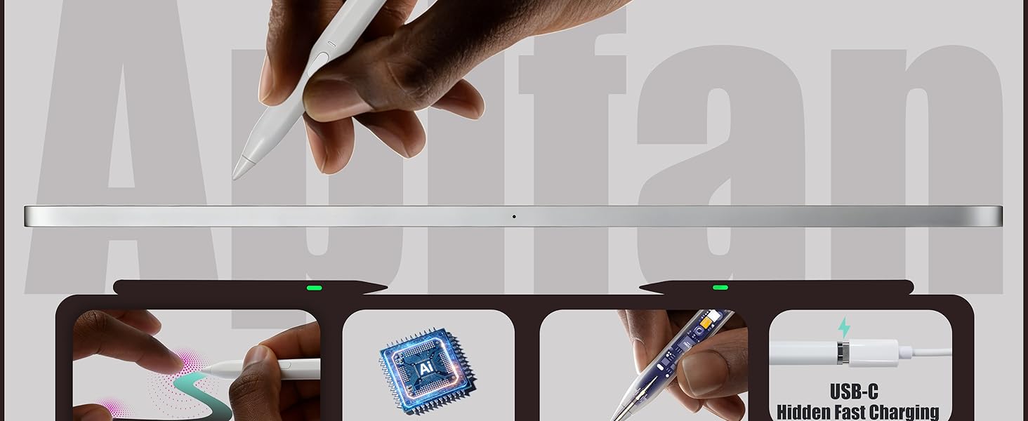 Physical Buttons &amp; Features: USB-C Charging / Zero Lag / Tilt Sensing / Palm Rejection