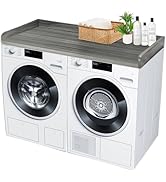 Royxen Laundry Countertop Solid Wood, Countertop for All Front-loaded Washing Machine and Dryer, ...