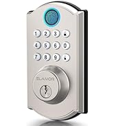 ELAMOR Fingerprint Door Lock, Keyless Entry Door Lock with Automatic Locking, 50 User Codes, Smar...
