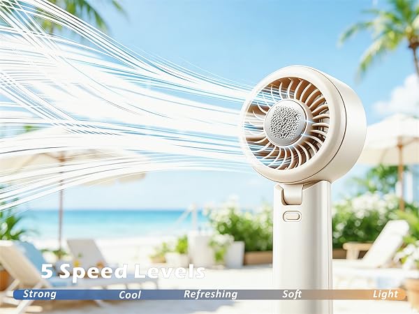 portable fan,fan portable,handheld fan,personal fan,portable handheld fan 5 speed level strong wind