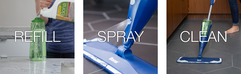 Floor Cleaner Spray, Clean, Refill